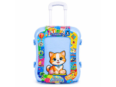 Дитяча валіза Бамсик "Великий мандрівник" порожній 305/26_Cat Blue