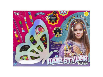 Набір для створення зачісок Danko Toys Перукар Hair Styler. Fashion з аксес HS-01-03 Набір для створення зачісок Danko Toys Перукар Hair Styler. Fashion з аксес HS-01-03