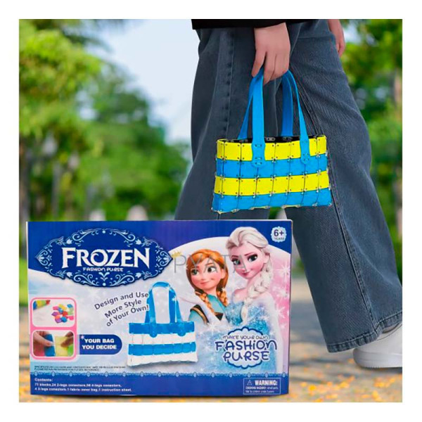 Патріотична сумка-конструктор синьо-жовта дитяча HY-779B Патріотична сумка-конструктор синьо-жовта дитяча HY-779B