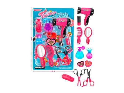 Перукаря набір арт. 58497 (96шт/2) фен ножиці гребінці аксесуари блісте 58497