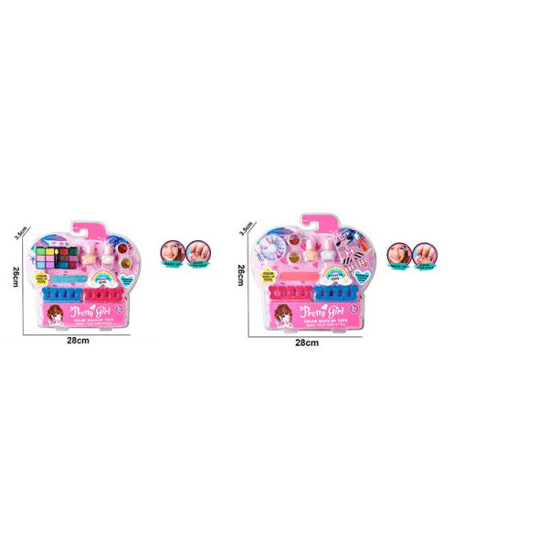 Косметика в асортименті 2 види лак для нігтів тіні з аксесуарами 767-3/4