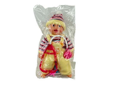 Пупс з аксесуарами 25см X1019/1019-1_Yellow-Multicolor Пупс з аксесуарами 25см X1019/1019-1_Yellow-Multicolor