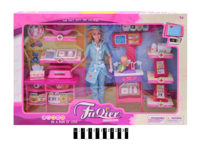 Лялька Лікар з медичними аксесуарами JX100-28 Лялька Лікар з медичними аксесуарами JX100-28