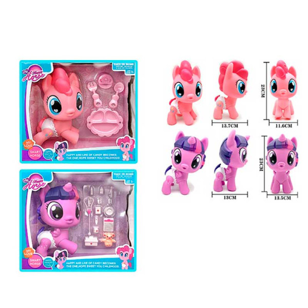 Поні 2 види з аксесуарами в кор. 28*25*13 см AT19 Поні 2 види з аксесуарами в кор. 28*25*13 см AT19