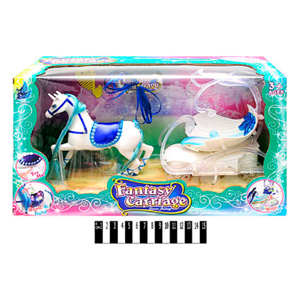 Іграшкова "Карета" з конем (музично-світлові ефекти) SM3005