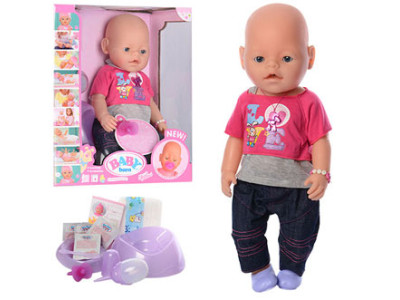 Пупс з аксесуарами 42см (пляшечка горщик соска) 8020-467