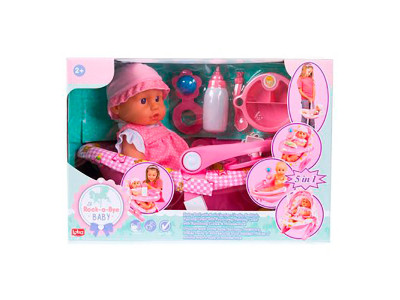 Пупс мякий Lotus Onda 38 см із кріслом-гойдалкою та аксесуарами 15450/1 Пупс мякий Lotus Onda 38 см із кріслом-гойдалкою та аксесуарами 15450/1