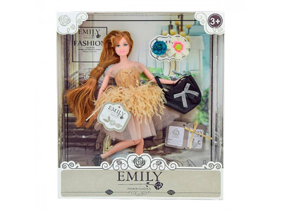 Іграшка лялька "Emily" арт. QJ090D з аксес у кор. 258*65*325 см QJ090D