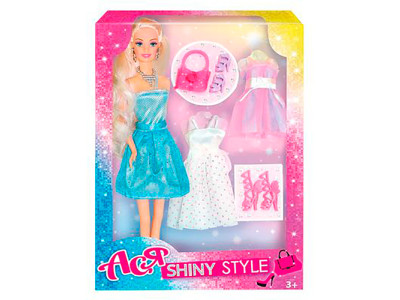 Лялька ася 28см з аксес.-Блискучий стиль;вар.1 35065