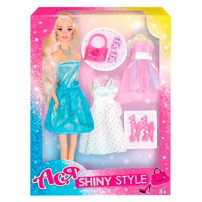 Лялька ася 28см з аксес.-Блискучий стиль;вар.1 35065