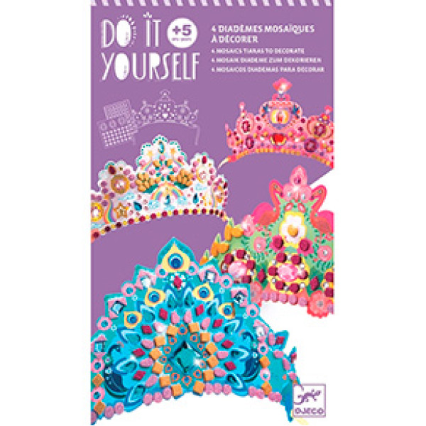 DJECO Набір головних прикрас з мозаїкою Зроби сам "Принцеса" DJ07901 DJ07901