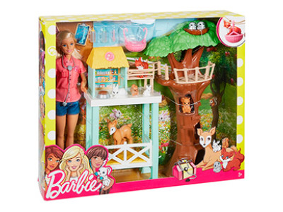 Ігровий набір з лялькою Barbie Центр догляду за тваринами FCP78