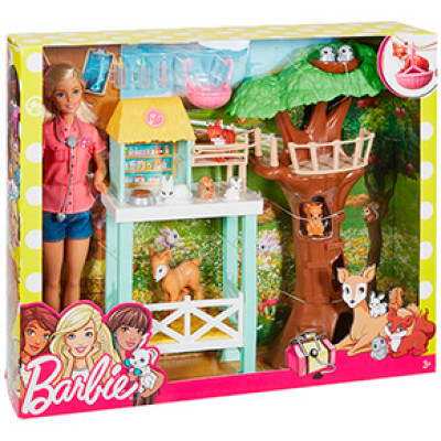 Ігровий набір з лялькою Barbie Центр догляду за тваринами FCP78