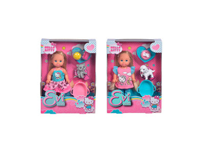 Лялькова Еві Hello Kitty з вихованцем та аксес.2+ види3+ 109283015
