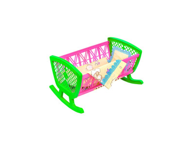 Ліжко з постіллю 006/1_Green-Pink Ліжко з постіллю 006/1_Green-Pink