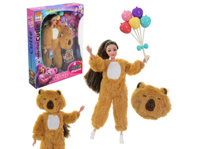 Лялька з хутровим вбранням QJ201A