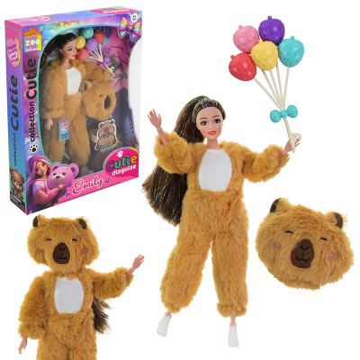 Лялька з хутровим вбранням QJ201A