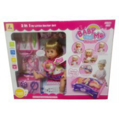 Пупс Baby and My з аксесуарами та інвентарем лікаря GC036748 Пупс Baby and My з аксесуарами та інвентарем лікаря GC036748