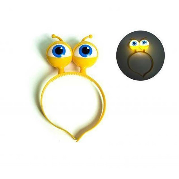 Дитячий обруч зелений "Очі" K529 Yellow