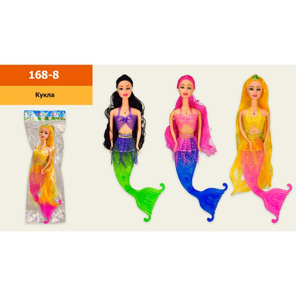 Лялька "Русалочка" муз. світло 29см 168-8