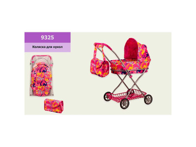 Коляска з кошиком сумкою в пакеті 60х36х67 см 9325-G
