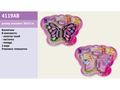 Косметика дитяча (помада тіні пензлик) 2 види 4119AB