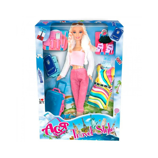 Лялька Ася 28 см з аксесуарами. Подорож вар 1 35076 Лялька Ася 28 см з аксесуарами. Подорож вар 1 35076