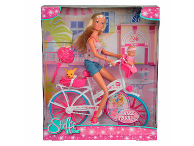 Лялька Штеффі з малюком на велосипеді 3+ 5739050