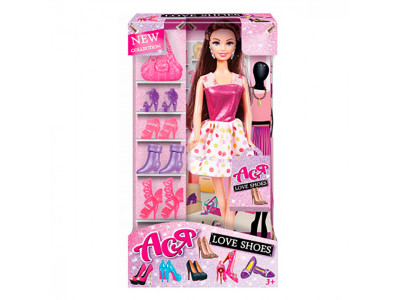 Ася лялька Ася 28см з акс.-Люблю взуття брюнетка 35134