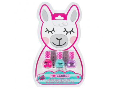 Make it Real: Набір з трьох голографічних лаків для нігтів «Лама» 43278