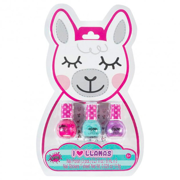 Make it Real: Набір з трьох голографічних лаків для нігтів «Лама» 43278