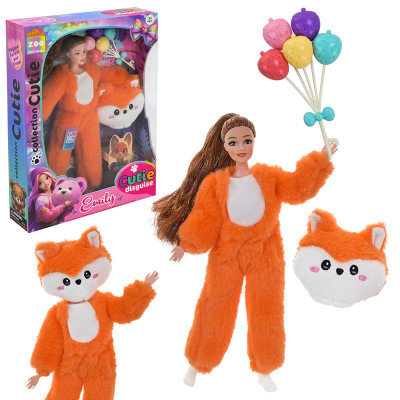 Лялька з хутровим вбранням QJ201F