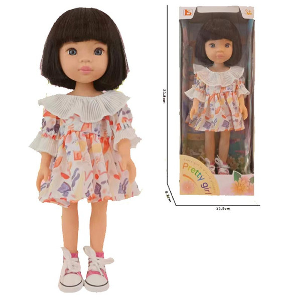 Лялька в сукні і кедах 33см LS1301-12