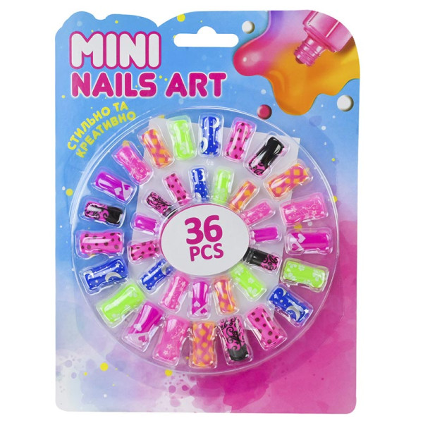 Аксесуари для дівчаток нігті 36 шт C3287 Аксесуари для дівчаток нігті 36 шт C3287
