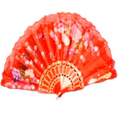 Віяло для дітей 24 см K0109_Red Віяло для дітей 24 см K0109_Red