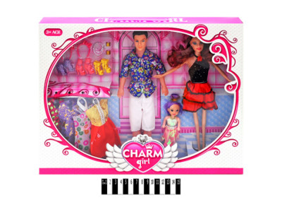 Ляльковий набір Сімя з гардеробом 092B