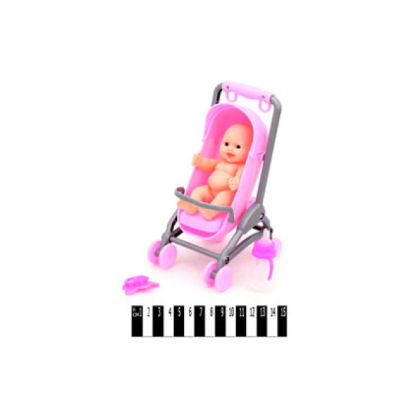 Пупс у візочку та аксесуарами LB6211B Пупс у візочку та аксесуарами LB6211B