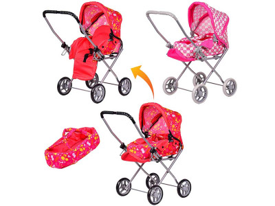 Коляска-трансформер 2 види регулююче полож-е сидячи/лежачи зима-літо пер M9391-A