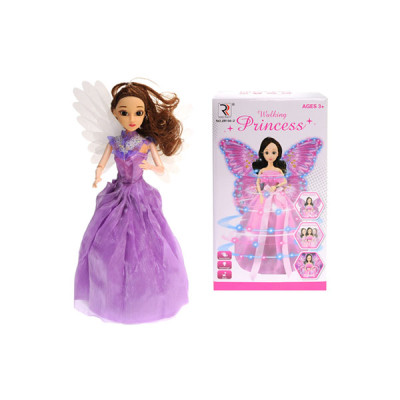 Лялька Фея з музикою та світлом у фіолетовому ZR130-3