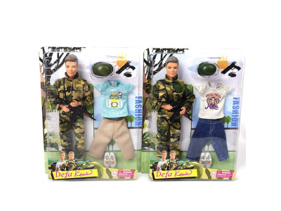 DEFA Лялька Хлопець-військовий з аксесуарами 30см 8412