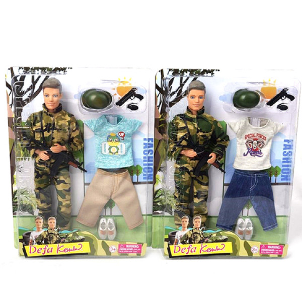 DEFA Лялька Хлопець-військовий з аксесуарами 30см 8412