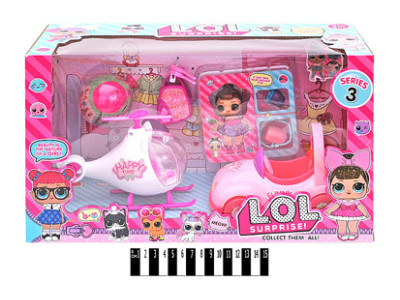 Лялька L.Q.L. З вертольотом і машинкою TM925 Лялька L.Q.L. З вертольотом і машинкою TM925