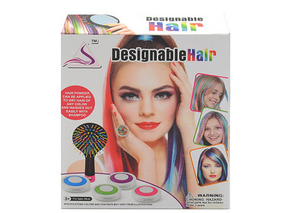 Набір для дівчаток (фарба для волосся гребінець) 89019