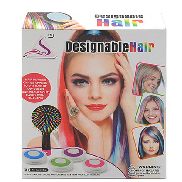 Набір для дівчаток (фарба для волосся гребінець) 89019