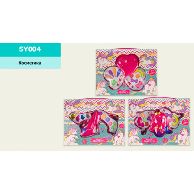 Косметика "Єдиноріг" 3 види тіні пензлик SY004