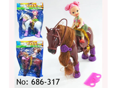 Лялька маленька з конячкою (2 види) 686-317/318