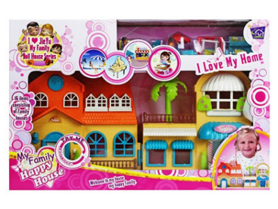 Будиночок із меблями та фігурками (світло-звук) 1164