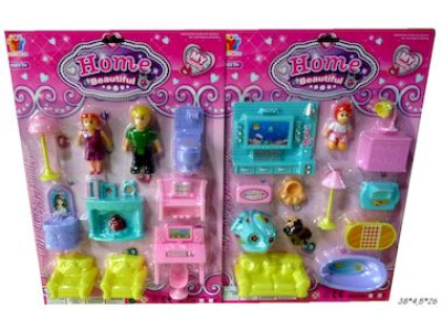 Меблі з ляльками (2 види) 8128-4AB