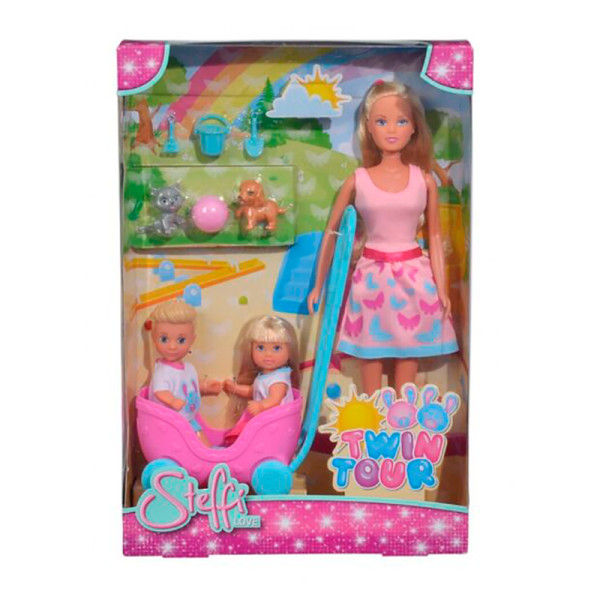Ляльковий набір Штеффі Єві та Тіммі "Прогулянка двійні" з 5733229