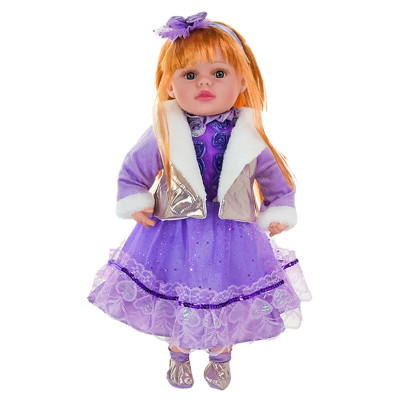 Лялька "Панночка" мяконабивна музикальна на батарейках PL-525-101_Violet Лялька "Панночка" мяконабивна музикальна на батарейках PL-525-101_Violet
